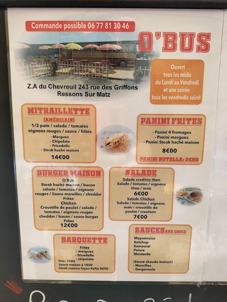 O'Bus - Menu Image 2